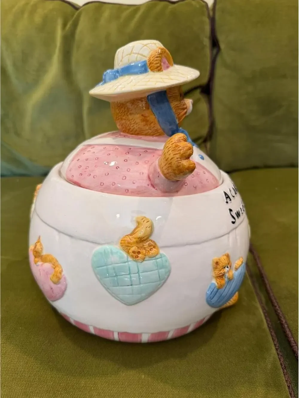 Grandma Cat Ceramic Cookie Jar